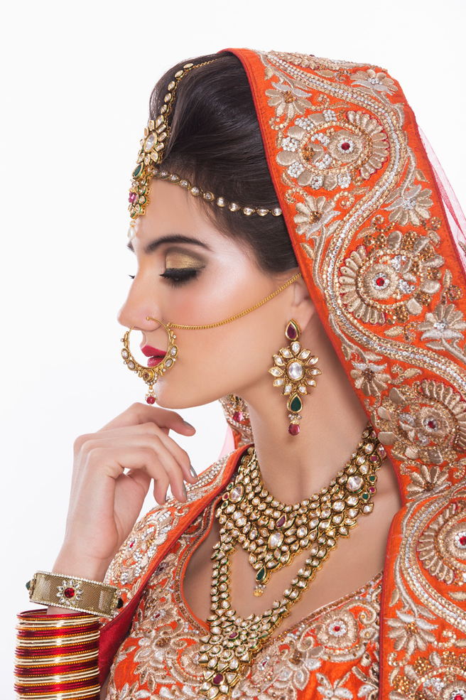 Maialen Langaran International model in Indian bridal wear