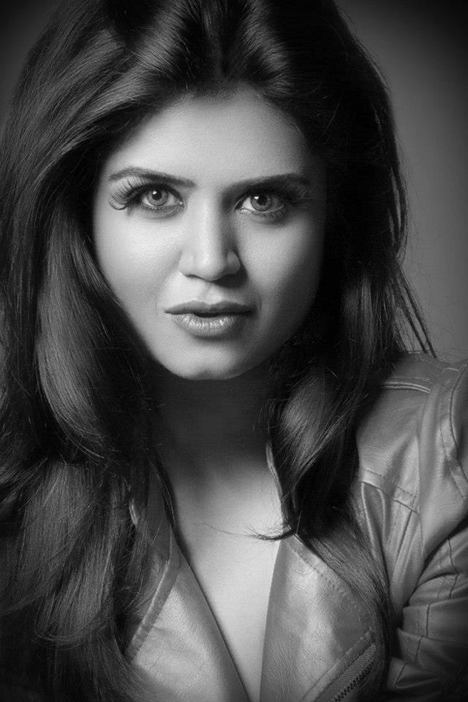Beautiful Indian model Ranjanaa Mishra  black and white studio photoshoot