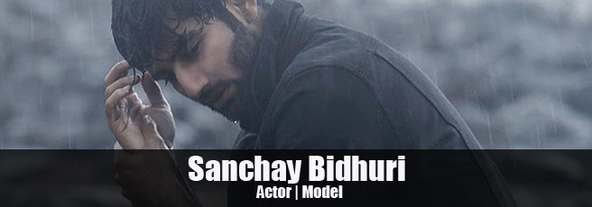 Indian model Sanchay  Bidhuri